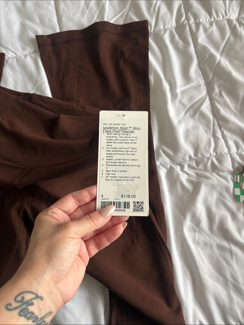 lululemon Athletica Chocolate Brown High-Rise Leggings